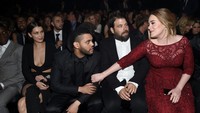 The Weeknd dan Adele. Christopher Polk/Getty Images for NARAS/detikFoto.