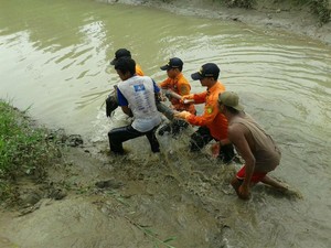Bocah Bilqis yang Hanyut di Sungai Songgom Ditemukan Tewas dalam Lumpur