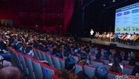 Pertemuan antara Jokowi dan para diaspora digelar di Auditorium Palace of Fine Arts, San Francisco. Ada lebih dari 800 WNI yang hadir di acara tersebut. Ist/Setpres/detikFoto.