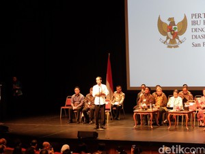 Bertemu Diaspora di AS, Jokowi Pamerkan Pertumbuhan Infrastruktur RI