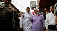 Khofifah tiba di kawasan Kalijodo, Kelurahan Pejagalan, Kecamatan Penjaringan, Jakarta Utara, sekitar pukul 13.40 WIB, Rabu (17/2/2016).