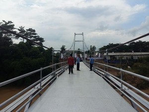 Penampakan Jembatan Baru di Banten, Menyeberang Sungai Tak Horor Lagi