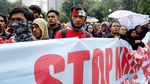 Puluhan Buruh Demo di Polda Metro Jaya
