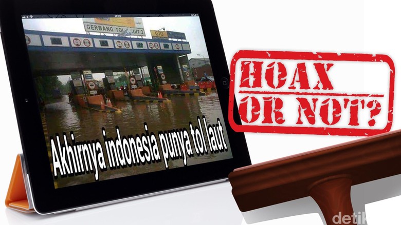 Foto Tol Laut Banjir di Gerbang Tol Pluit 3 Foto Tol Laut Banjir di Gerbang Tol Pluit 3
