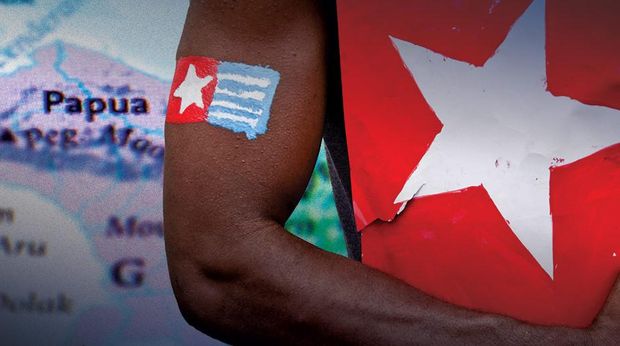 Ilustrasi sparatisme di Papua.