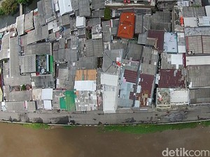 Begini Wajah Kalijodo Dilihat dari Udara