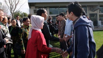 Presiden juga menyempatkan diri untuk bertemu dengan 17 karyawan Facebook asal Indonesia. Foto: detikcom/Ikhwanul Khabibi