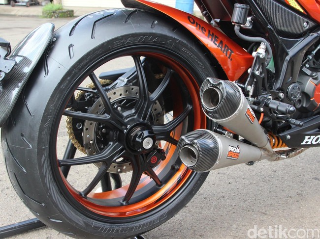 Dimodifikasi, Honda CBR150R Jadi Mirip Moge