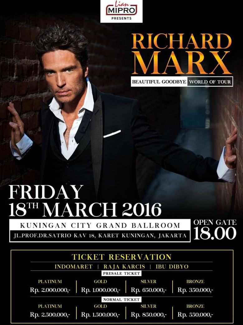 Richard Marx Gelar Konser Ke 2 Di Indonesia