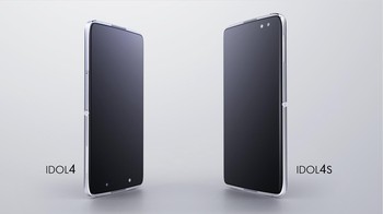 Ponsel anyar Alcatel ini bernama Idol 4 dan Idol 4S. Bodinya berlapis kaca dengan frame metal. Foto: Alcatel