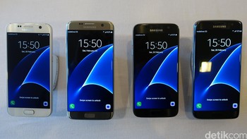 Deretan Galaxy S7. Foto: detikINET/Fino Yurio Kristo