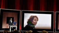 Charlotte Rampling, aktris kelahiran Inggris tersebut sukses masuk nominasi lewat penampilannya sebagai Kate Mercer dalam film 45 Years. Kevin Winter/Getty Images/detikFoto.