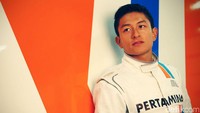 Rio menjadi orang Indonesia pertama yang tampil di arena jet darat F1. Ist/ManorRacing.