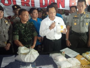 Sabu 25 Kg yang Digerebek BNN Disamarkan dengan Beras untuk Kelabui Petugas