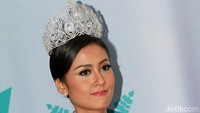 Maria Harfanti menjadi wakil Indonesia di ajang Miss World 2015. Pool/Gus Mun/detikFoto.