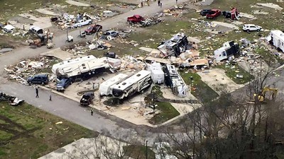 Begini Dampak Amukan Tornado di Louisiana