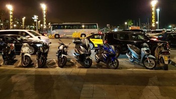 Deretan sepeda motor terparkir rapi. Foto: detikcom/fyk