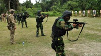 Latihan ini digelar Markas Batalyon Komando (Yonko)  Paskhas 462 Pekanbaru, Rabu (24/02/2016).