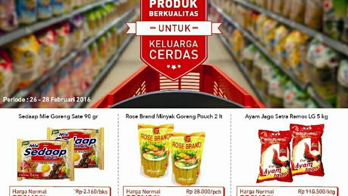 Lengkapi Kebutuhan Groseri di Promo Akhir Pekan