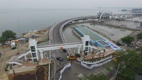 Penampakan Jembatan Kenjeran dari atas. Pool/Dok. Pemkot Surabaya.
