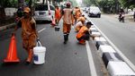 Separator di Jalan Antasari Dipercantik