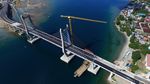 Megahnya Jembatan Merah Putih di Ambon