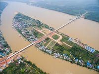 Jembatan Terpanjang Kalimantan Lewati Sungai Pulau Sungai Lagi