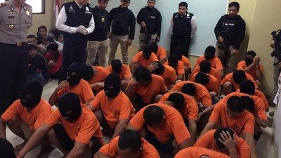 Polisi Tangkap Puluhan Preman