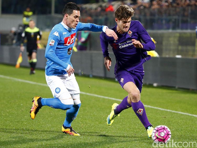Fiorentina vs Napoli Berakhir Imbang