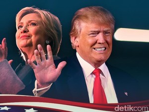Debat Capres AS Kedua, Trump dan Hillary Tak Berjabat Tangan