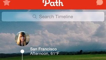 Awal kehadirannya, Path mengusung media sosial privat karena pertemannnya terbatas. Pengguna memungkinkan berbagai gambar dan teks. Foto: Istimewa