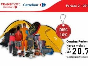 Transmart Carrefour Tawarkan Promo Perlengkapan Berkemah