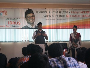 Bakal Cagub DKI M Idrus Mulai Bergerilya Sapa Warga Ibu Kota