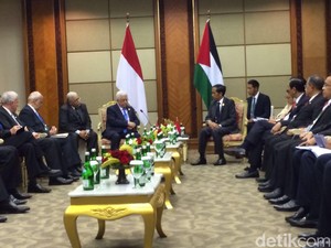 Presiden Jokowi Bertemu Mahmoud Abbas, Siap Dukung Perjuangan Palestina