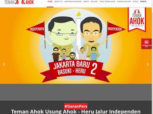 Situs Teman Ahok Sempat Dicoba Di-Hack