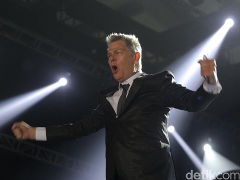 David Foster di Java Jazz Festival 2016 hari kedua yang digelar di JIExpo Kemayoran, Jakpus.