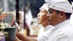 Umat Hindu Ikuti Upacara Tawur Agung