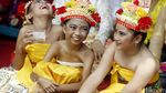 Umat Hindu Ikuti Upacara Tawur Agung