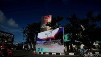 H-1 menjelang peristiwa langka gernaha matahari total mulai banyak dijumpai baliho dan spanduk gerhana matahari total.