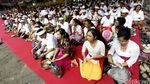 Umat Hindu Ikuti Upacara Tawur Agung