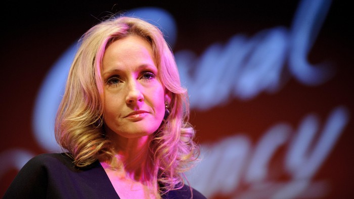 J.K. Rowling LONDON, ENGLAND - SEPTEMBER 27: Author J.K. Rowling attends photocall ahead of her reading from The Casual Vacancy at the Queen Elizabeth Hall on September 27, 2012 in London, England. (Photo by Ben Pruchnie/Getty Images)