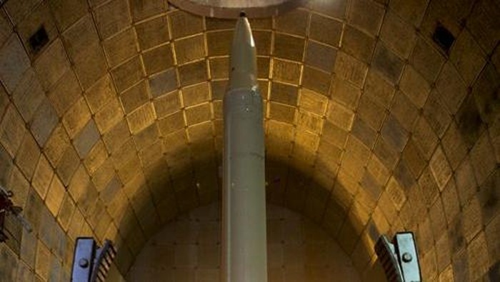 A missile is seen in an underground depot in an undisclosed location, Iran, in this handout photo released by the official website of Islamic Revolutionary Guard Corps (IRGC) on March 8, 2016. REUTERS/sepahnews.com/Handout via Reuters ATTENTION EDITO