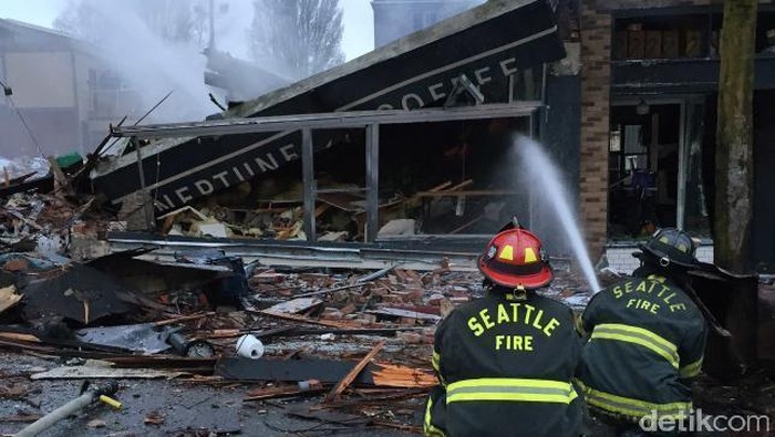 Kebocoran Gas di Seattle Berujung Ledakan, Petugas Damkar Luka-luka