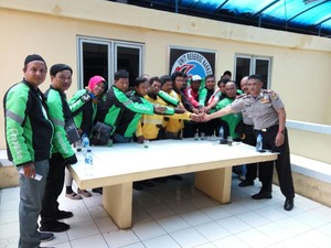 Ada Konflik, Ojek Online dan Pangkalan di Tanah Abang Dimediasi Polisi