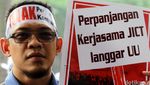 Serikat Pekerja JICT Demo di KPK