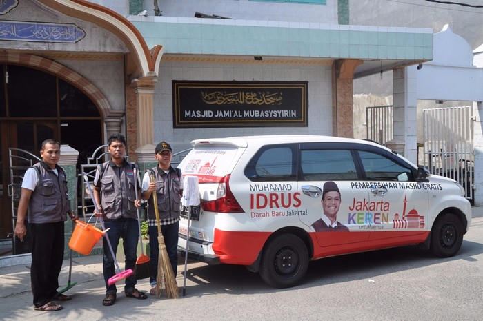 Bacagub DKI PKS M Idrus Blusukan Bersihkan 1.000 Masjid