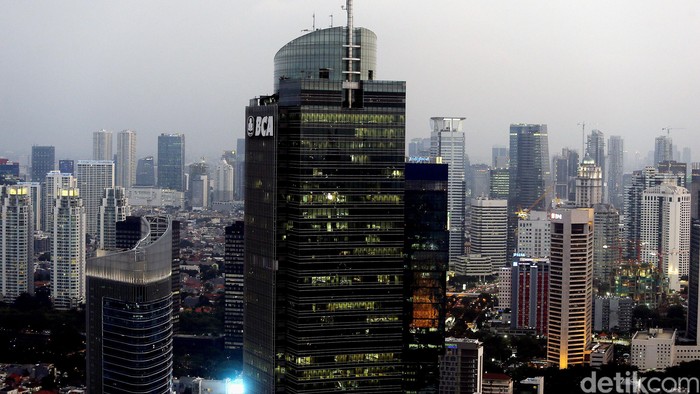Suasana gemerlap gedung-gedung bertingkat Ibukota Jakarta. Rengga Sancaya/detikcom.