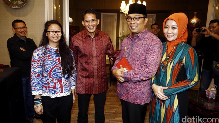 Bahas Pilgub DKI Bareng Sandiaga Uno, Ridwan Kamil: Selamat Berproses!