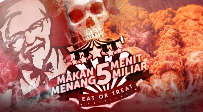 Freedi Meninggal, Lomba Makan Ayam KFC Jalan Terus
