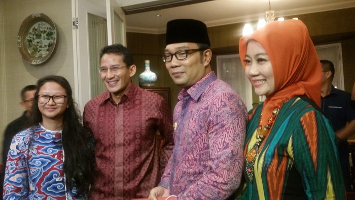 Ridwan Kamil Bertemu Sandiaga Uno, Bahas Pilgub DKI?